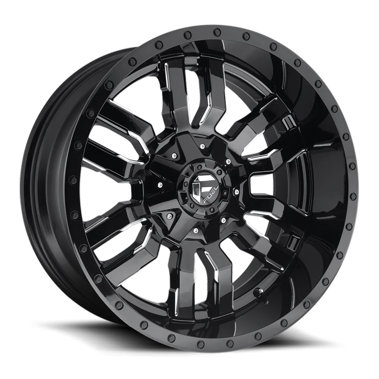 Fuel Sledge D595 22x12 8x180 -44 Black