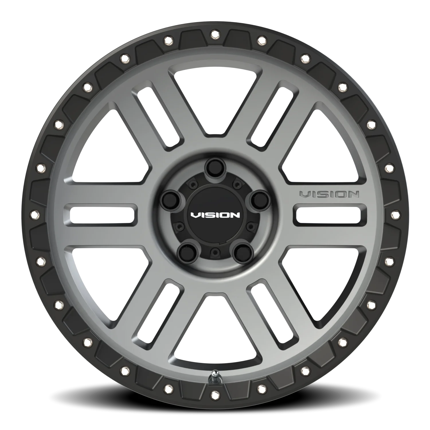 Vision 354 Manx 2 SGBL 18x9 5x127 +12 Gray - Image 3