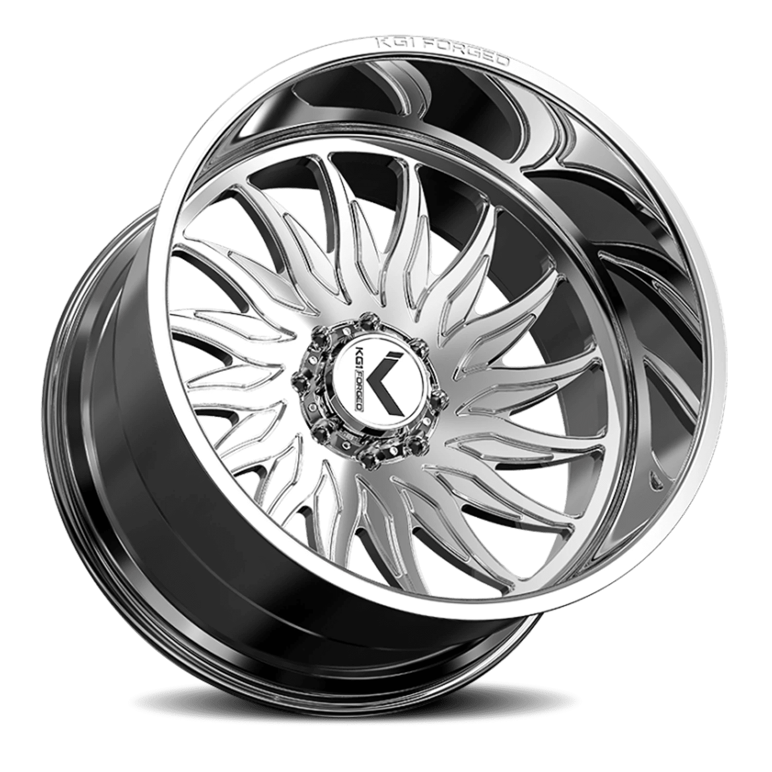 KG1 Forged Phoenix KC015 26x16 8x180 -101 Polished - Image 2
