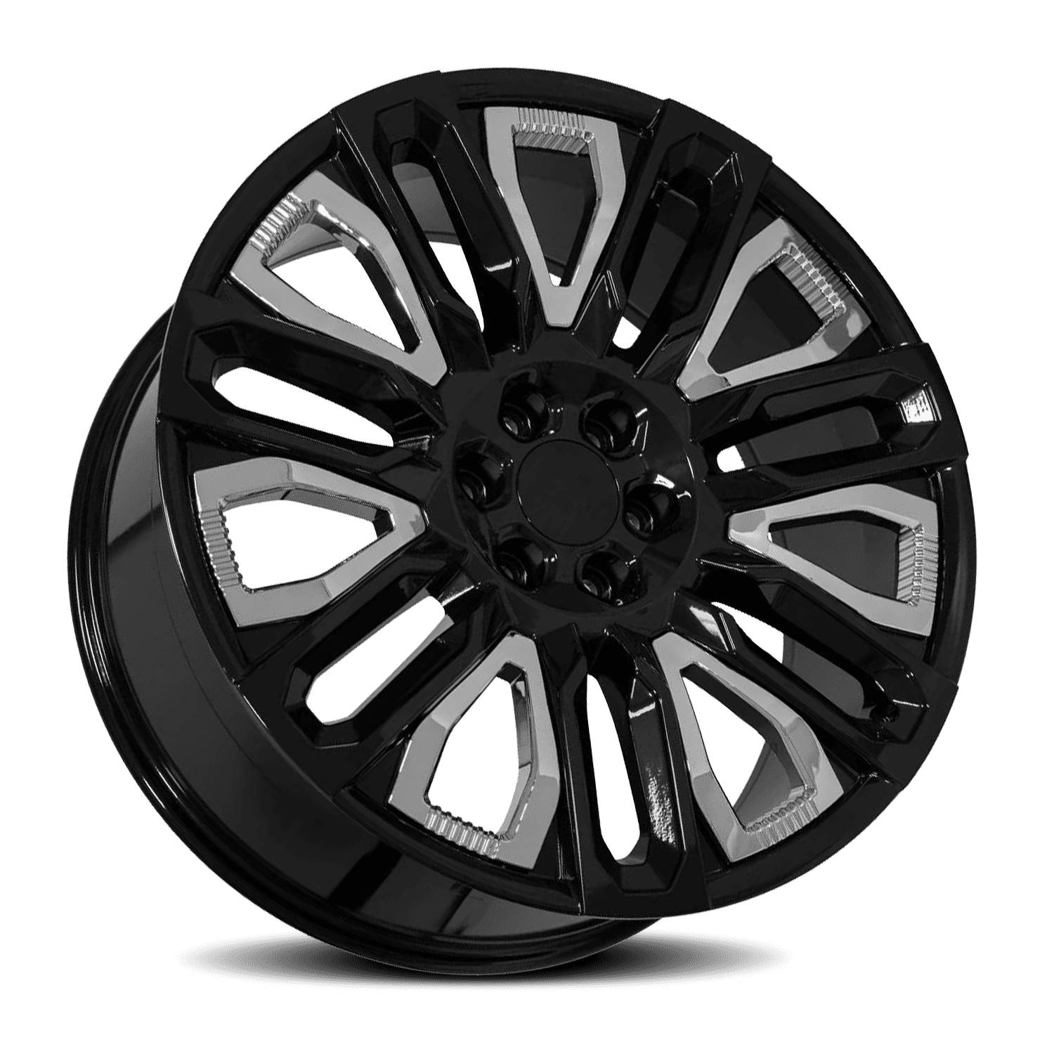 OE Wheels CV57 22x9 6x139.7 +28 Black - Image 2