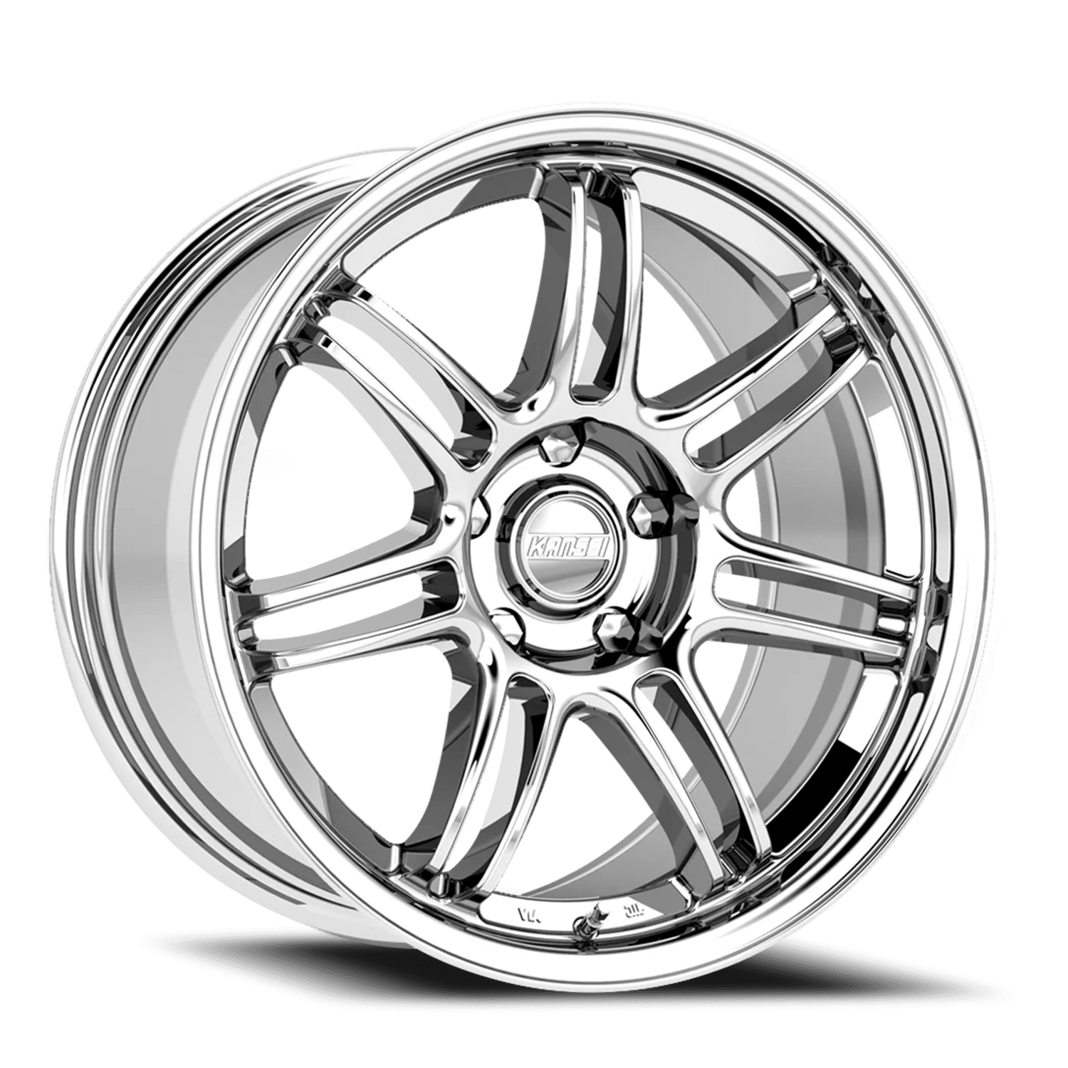 Kansei Seven 19x10.5 5x120 +22 Chrome