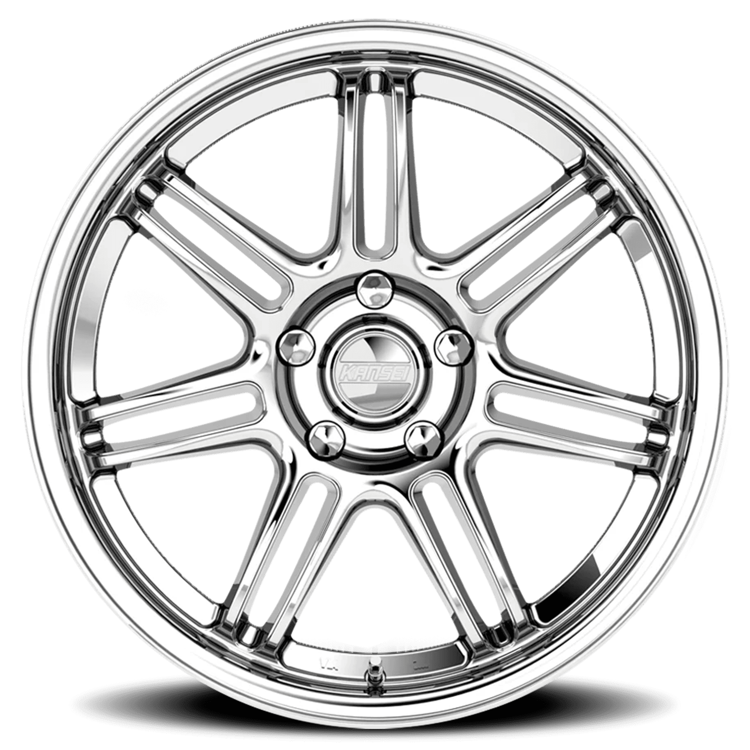 Kansei Seven 19x10.5 5x120 +22 Chrome - Image 3
