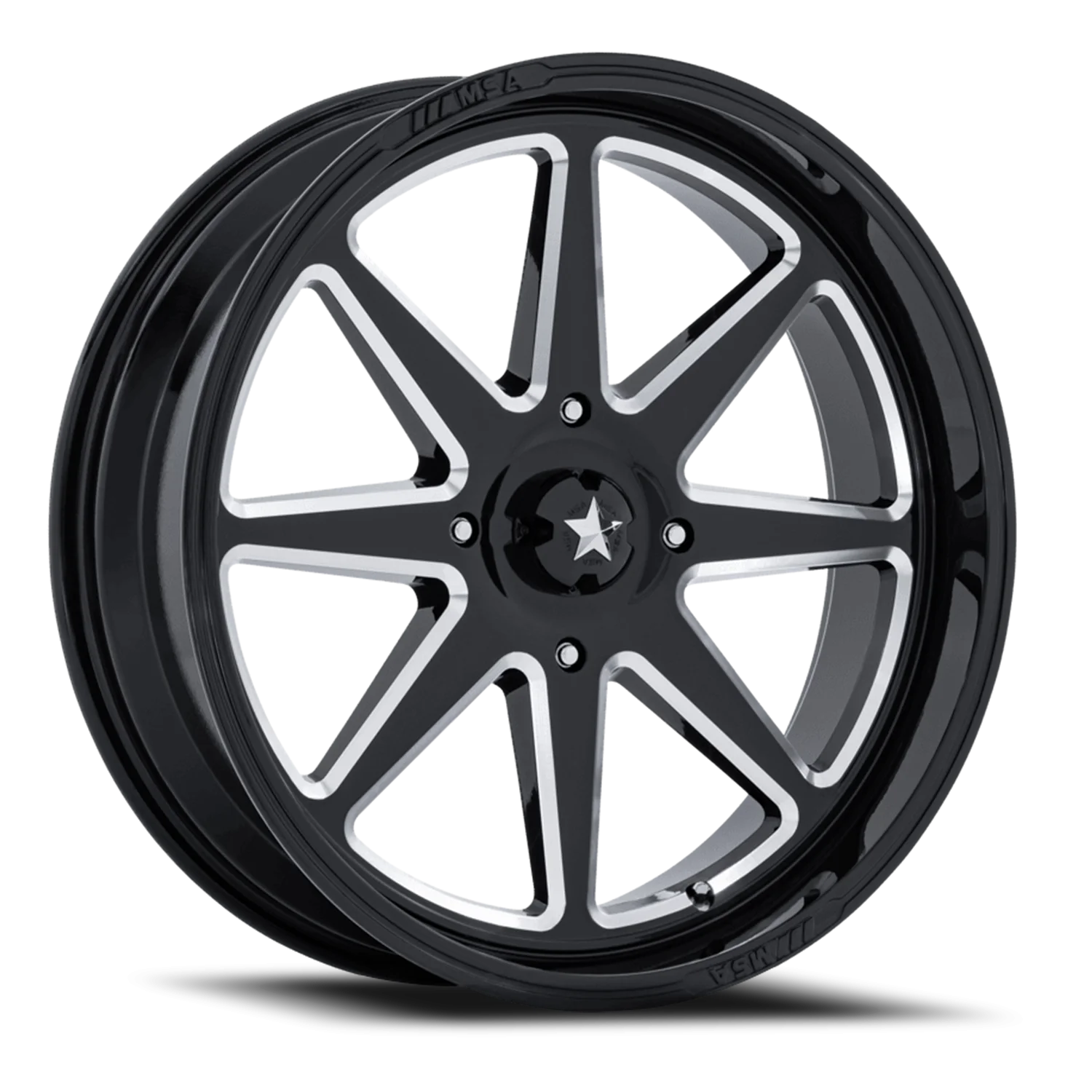MSA Spark UTV M54 BE 14x7 4x110 +10 Black